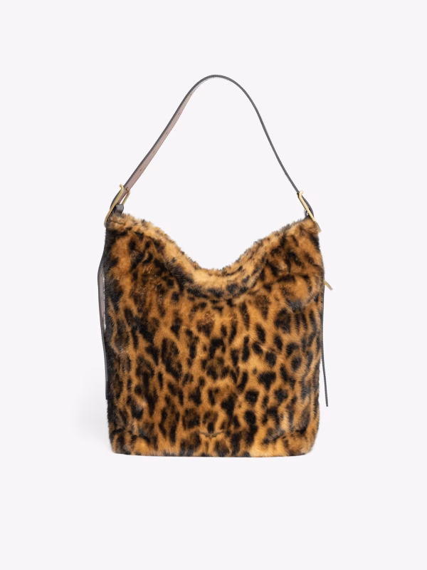 JANE HOBO LEO FAUX FUR